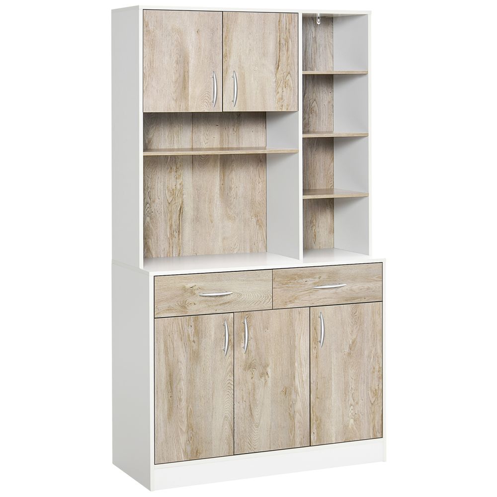 Kitchen Pantry Buffet Server Cabinet Sideboard, Bookcase Drawers 100x39x180cm - Sideboard from HOMCOM