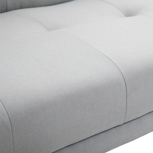 HOMCOM 3 Seater Sofa Bed Scandi Style Recliner Adjustable Back Middle Table - Sofa Bed from HOMCOM