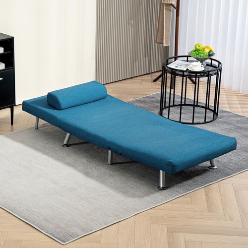 HOMCOM Single Folding 5 Position Convertible Sleeper Chair Sofa Bed - Sofa Bed from HOMCOM