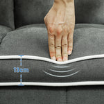 HOMCOM 2 Seater Pull Out Sofa Bed with Adjustable Backrest - Sofa Bed from HOMCOM