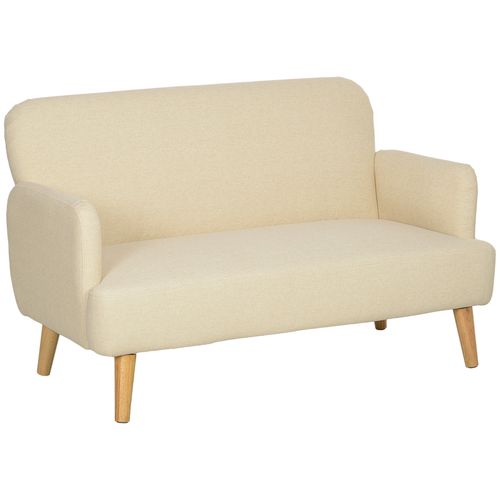 HOMCOM 2 Seater Sofa with 21cm Thick Padding and Wood Legs - Sofa from HOMCOM