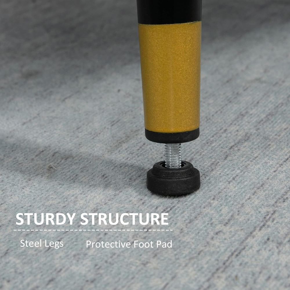 Modern Upholstered One Seater Sofa for Bedroom Living Room Grey - Sofa from HOMCOM