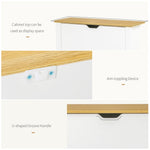 12-Shoe Storage Cabinet Homcom4 Shelves 2 Drawers Tabletop 4 Legs White - Storage Box from HOMCOM