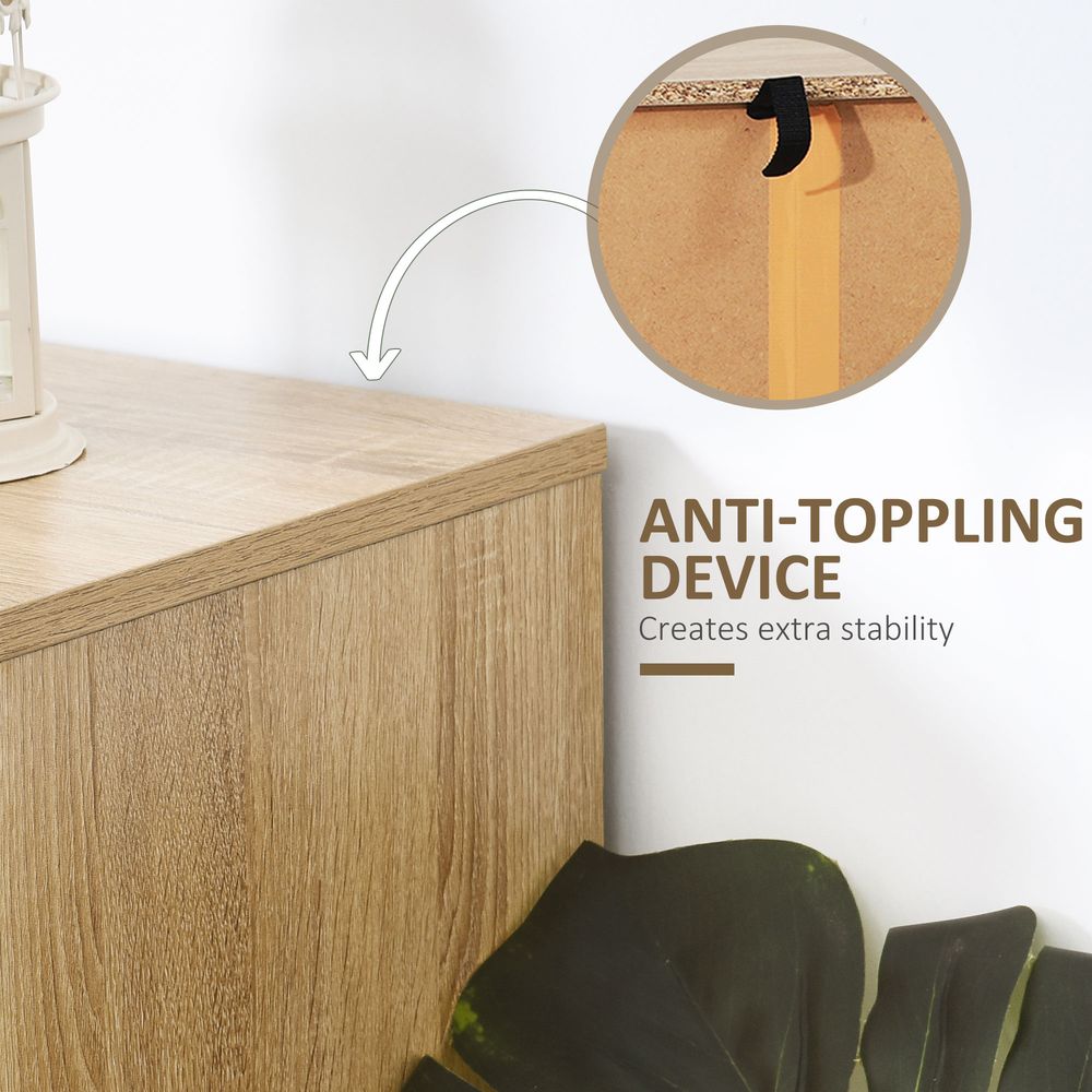 6 Drawers Storage Unit Hallway Bedroom Living Room Cabinet Zig Zag Design - Storage Box from HOMCOM