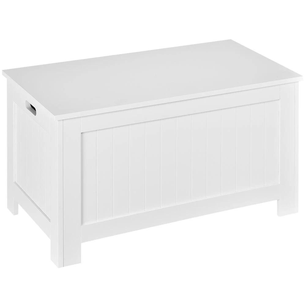 HOMCOM Large Storage Box Toy Chest with Lid & Safety Hinges - Uncategorized Storage Box