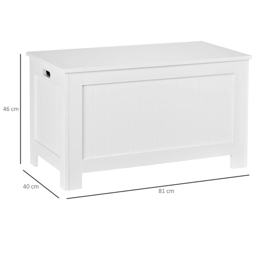 HOMCOM Large Storage Box Toy Chest with Lid & Safety Hinges - Uncategorized Storage Box