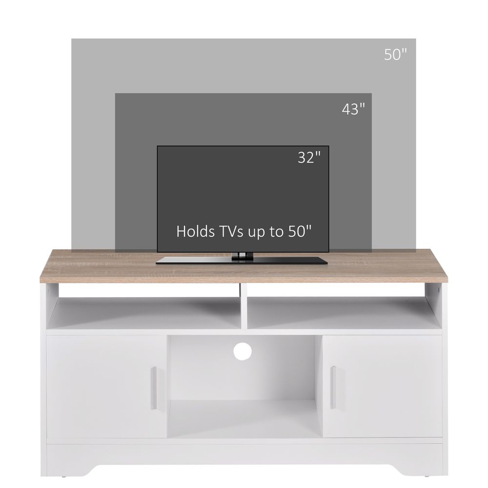 Home Office 42" TV Stand Storage Unit w/ Cabinets Shelves Living Room - TV Unit from HOMCOM