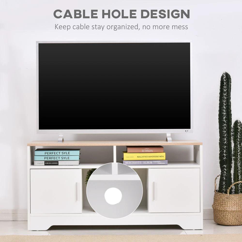 Home Office 42" TV Stand Storage Unit w/ Cabinets Shelves Living Room by HOMCOM