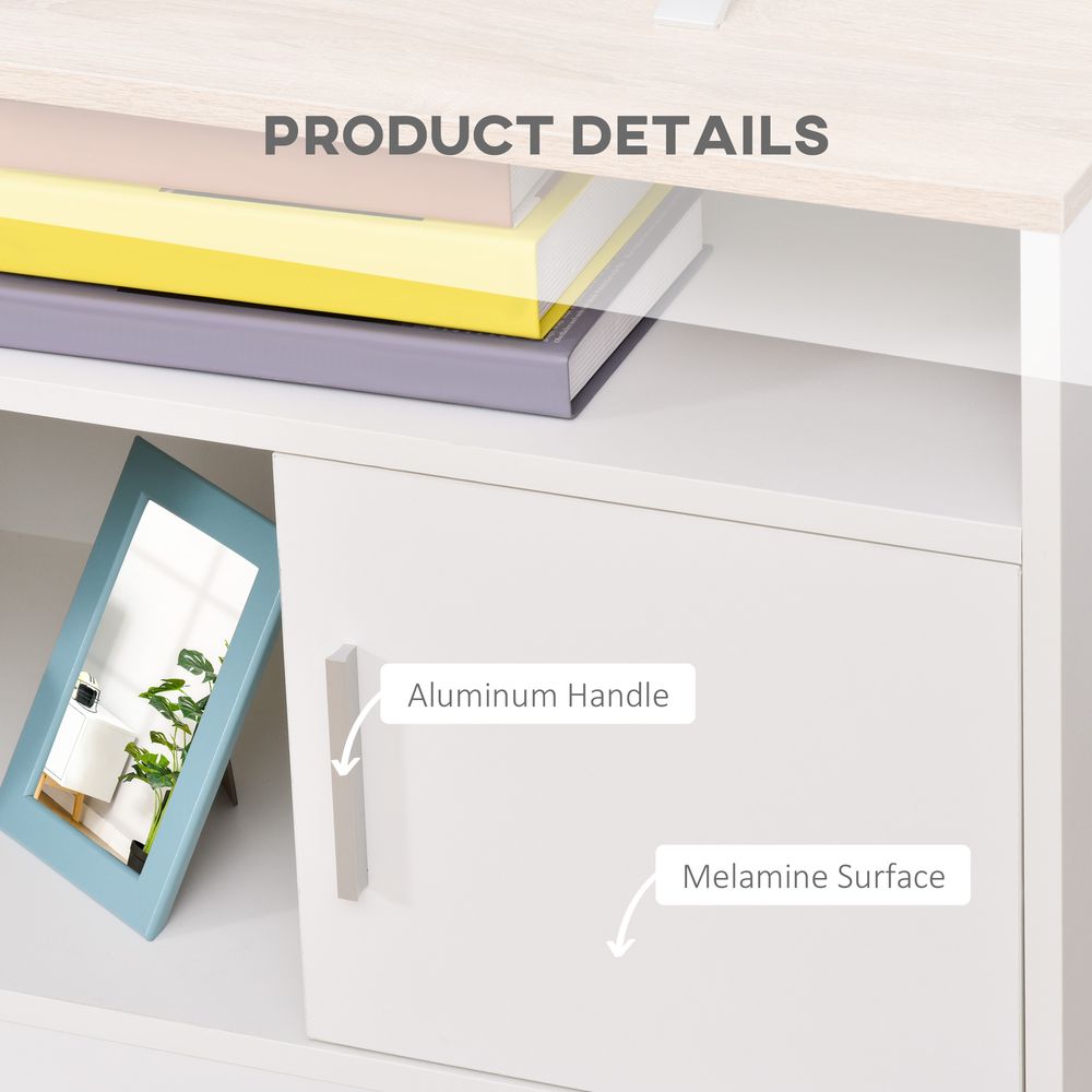 Home Office 42" TV Stand Storage Unit w/ Cabinets Shelves Living Room - TV Unit from HOMCOM