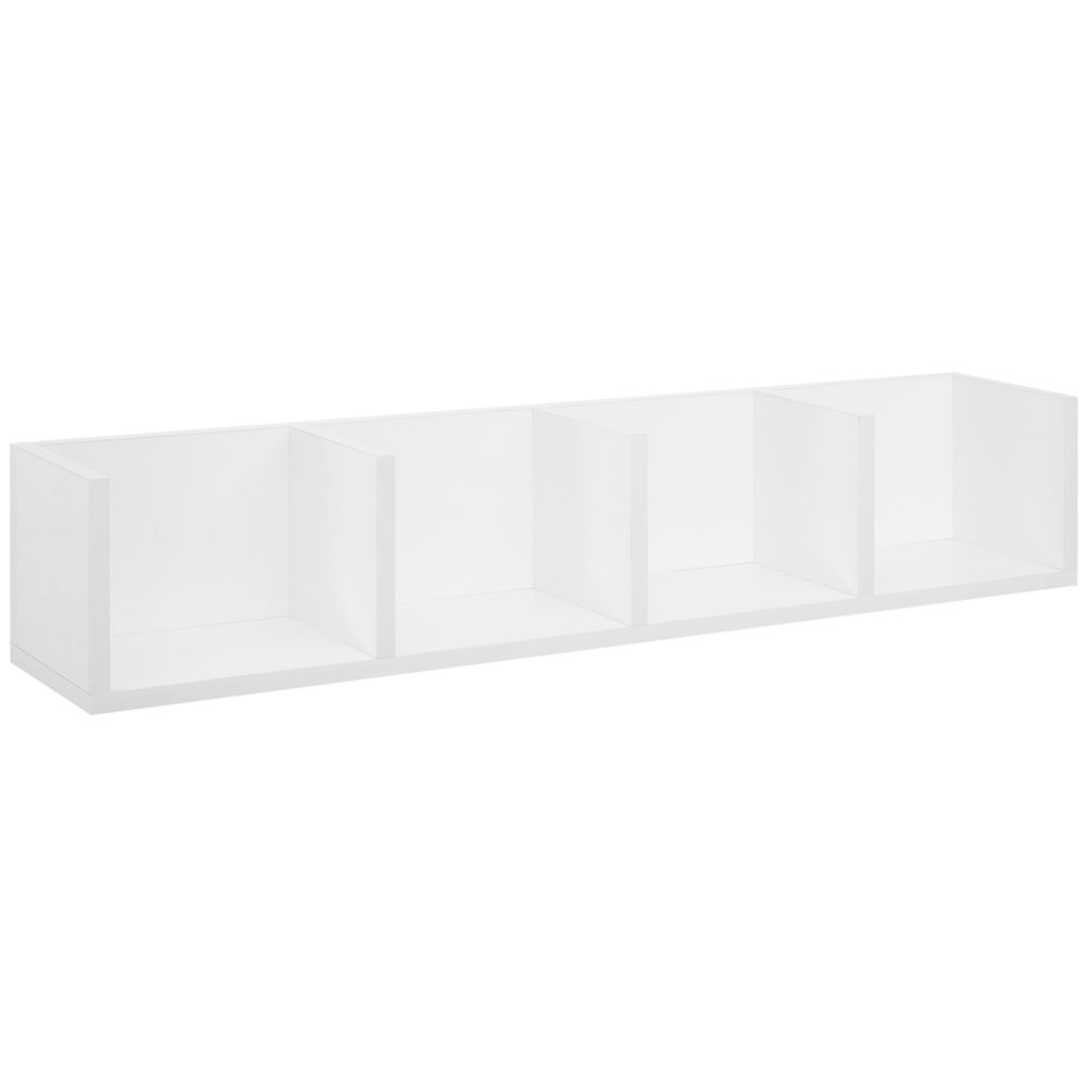 Multi-Media Wooden Shelf-White Home - TV Unit from HOMCOM