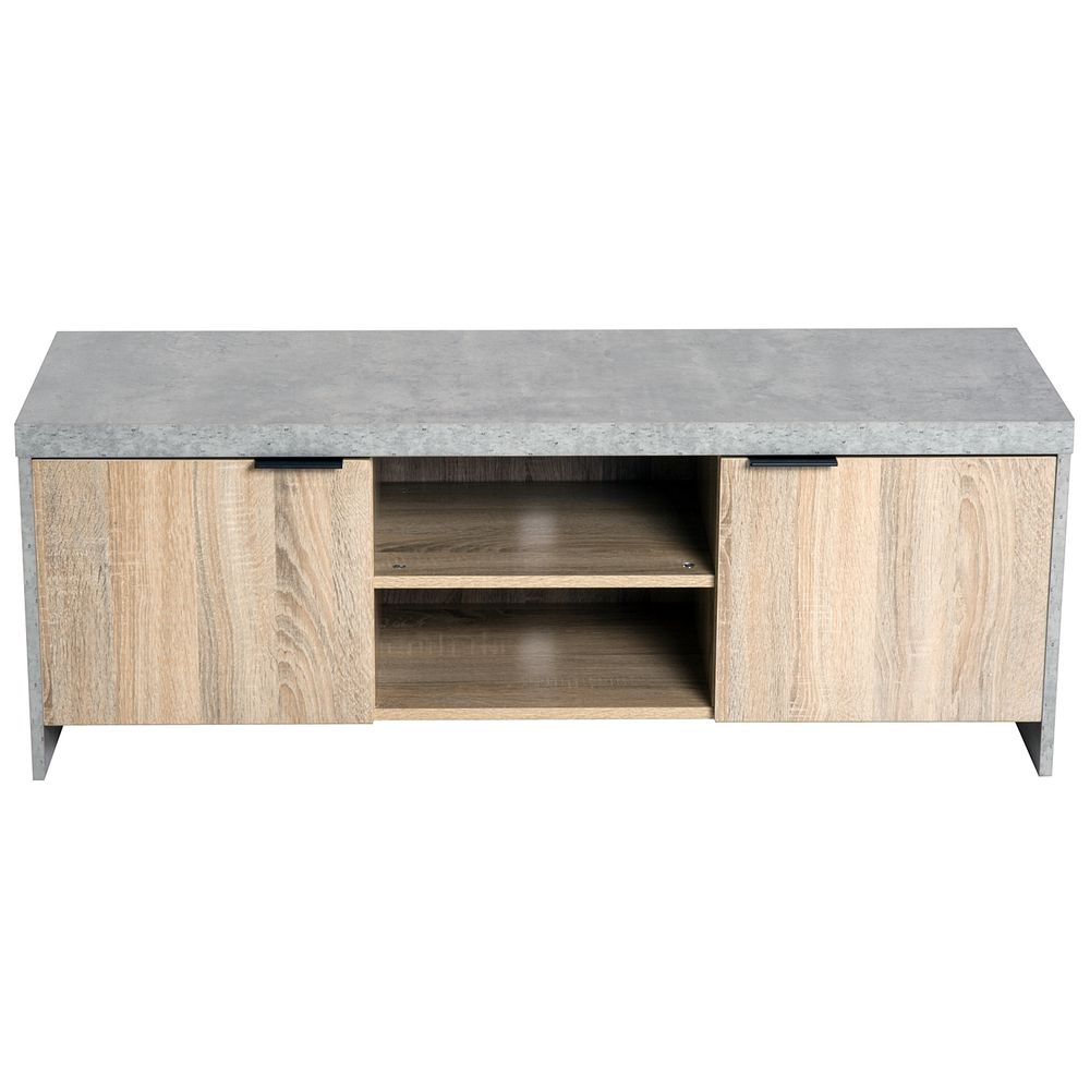 Wooden TV Stand Cabinet Home Media Center DVD CD Storage Unit Grey - TV Unit from HOMCOM