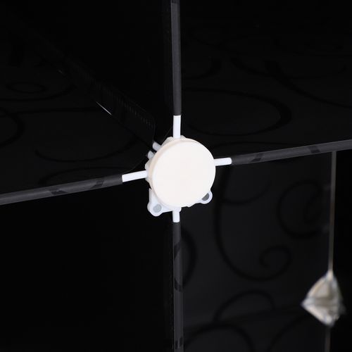 DIY Wardrobe Portable Interlocking Plastic Modular Closet Cube - Wardrobe from HOMCOM