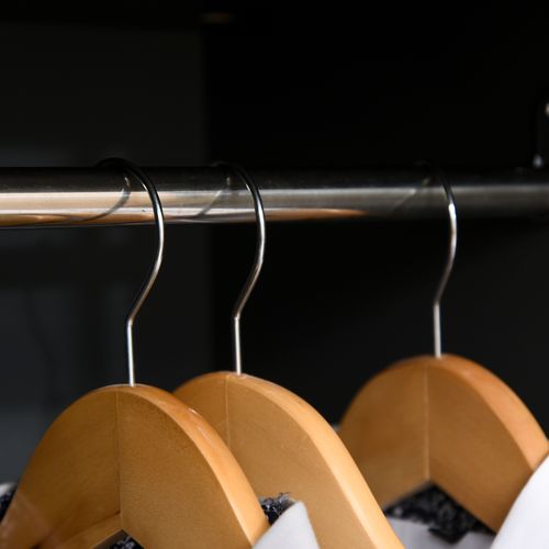 Wardrobe Cabinet Wood Grain 90x50x190cm-Grey/Oak - Wardrobe from HOMCOM