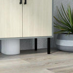 kleankin Bathroom Sink Cabinet, Under Sink Basin Storage Cupboard with Shelf by kleankin