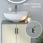 kleankin Bathroom Sink Cabinet, Under Sink Basin Storage Cupboard with Shelf by kleankin