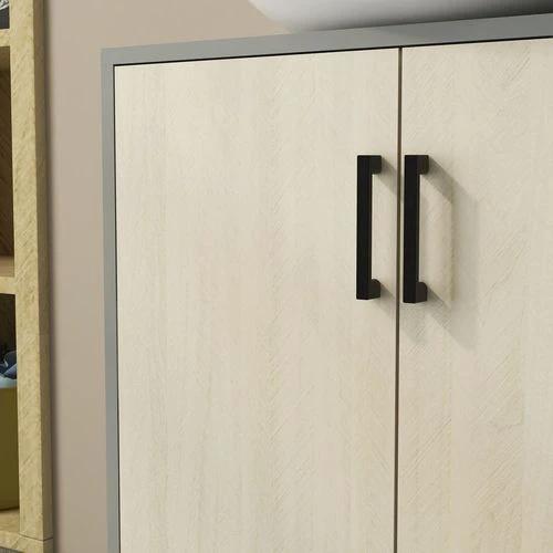 kleankin Bathroom Sink Cabinet, Under Sink Basin Storage Cupboard with Shelf by kleankin