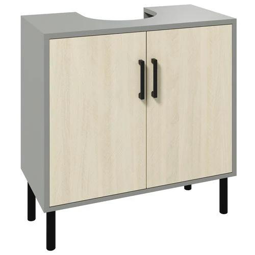 kleankin Bathroom Sink Cabinet, Under Sink Basin Storage Cupboard with Shelf by kleankin