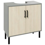 kleankin Bathroom Sink Cabinet, Under Sink Basin Storage Cupboard with Shelf by kleankin