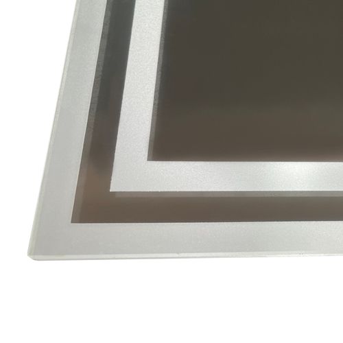 kleankin Dimmable Bathroom Mirror with LED Lights, 3 Colours, Defogging Film - Mirror from kleankin