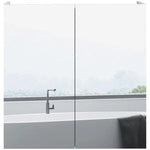 kleankin kleankin Wall Mounted Bathroom Storage Cupboard W/ Mirror and Shelf, White - Mirror