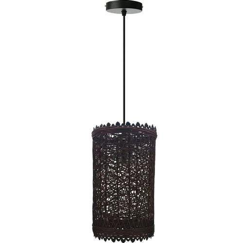Single Natural Wicker Rattan Ceiling Pendant Light Shade E27 Base Adjustable cord Handmade Pendant Lighting Fixture by LEDSONE