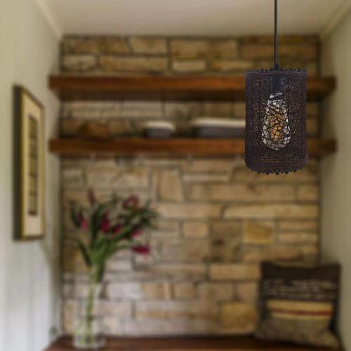Single Natural Wicker Rattan Ceiling Pendant Light Shade E27 Base Adjustable cord Handmade Pendant Lighting Fixture by LEDSONE
