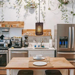 Single Natural Wicker Rattan Ceiling Pendant Light Shade E27 Base Adjustable cord Handmade Pendant Lighting Fixture by LEDSONE