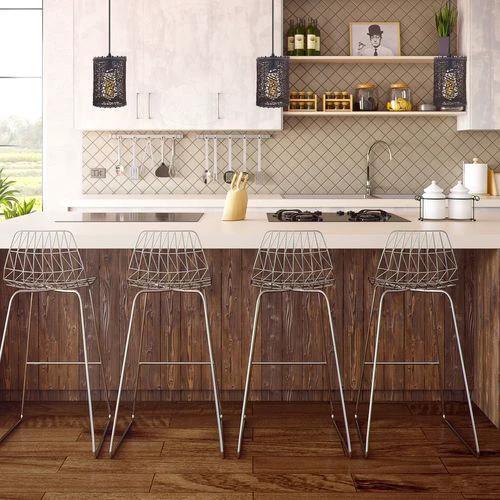 Single Natural Wicker Rattan Ceiling Pendant Light Shade E27 Base Adjustable cord Handmade Pendant Lighting Fixture by LEDSONE