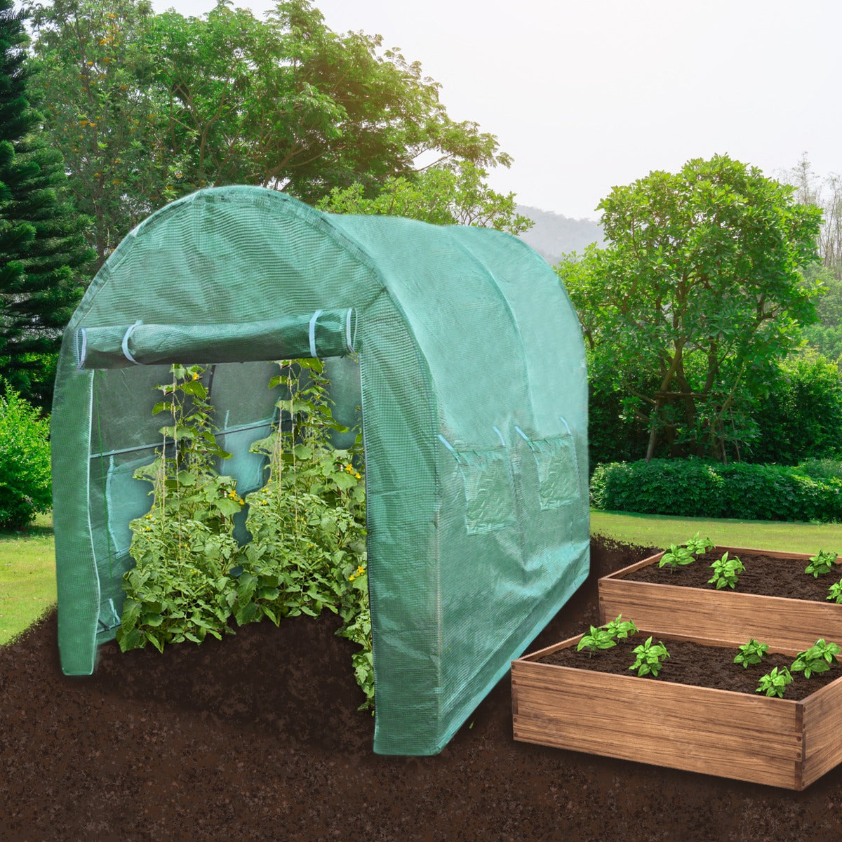 Heavy Duty Polytunnel 3m x 2m 25mm Gardeners