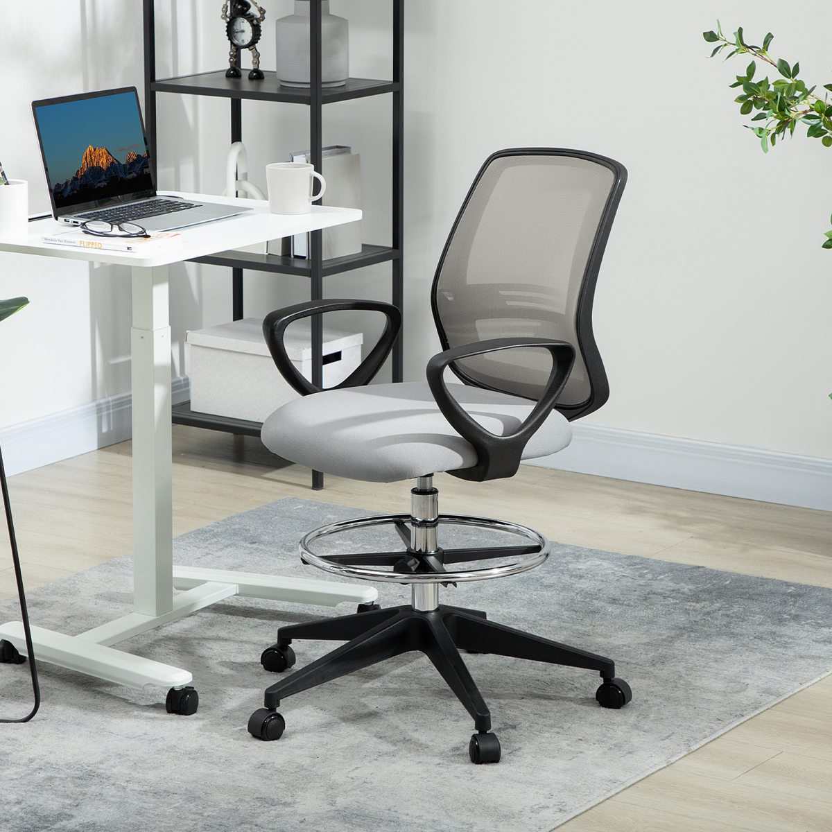 ErgoMesh Draughtsman Chair HighDesk Mesh Back - N/A - Home Symphony