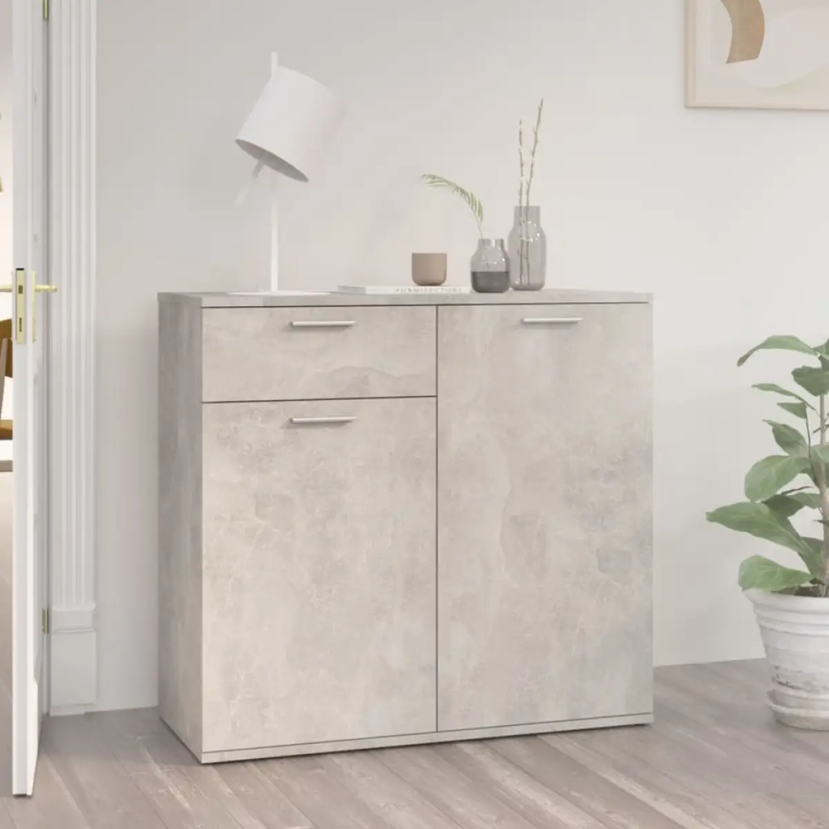 vidaXL vidaXL Sideboard Concrete Grey 80x36x75 cm Engineered Wood - Sideboard
