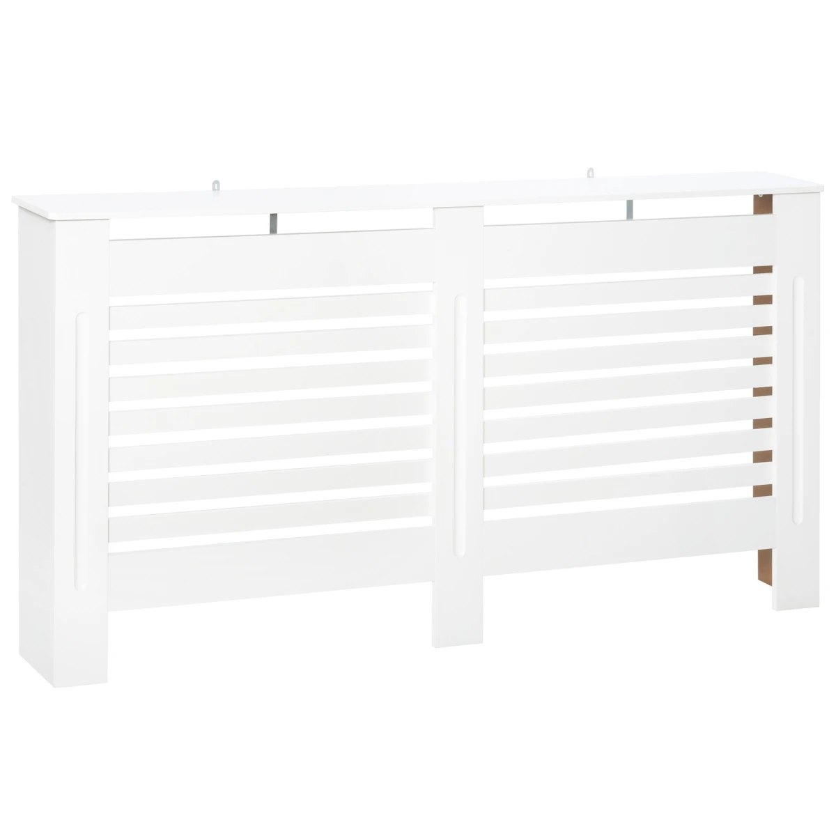 HOMCOM Radiator Cover Cabinet Medium Slatted Ventilation Top Shelf Child Safe Wall Mounted by HOMCOM