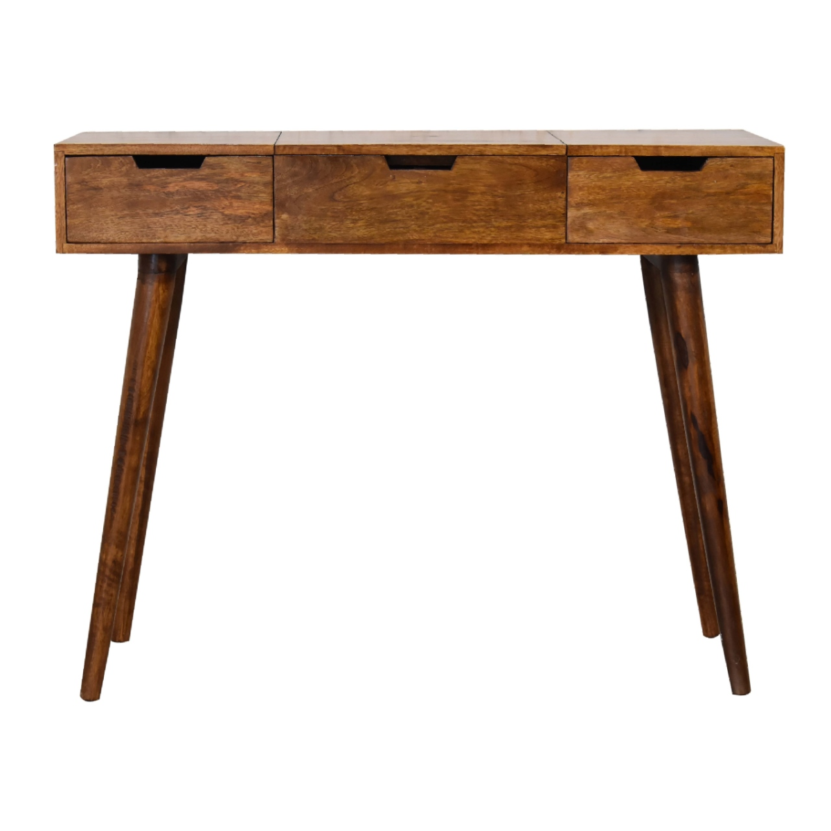 Artisan Mango Wood Foldable Dressing Table