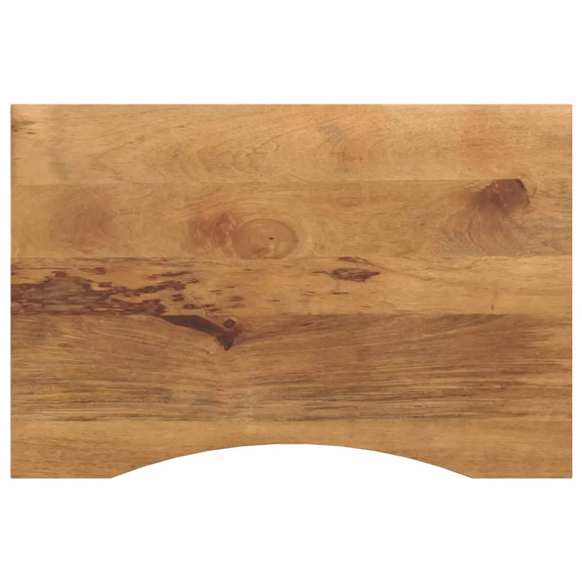 vidaXL vidaXL Desk Top with Curve 90x50x2.5 cm Solid Wood Rough Mango - Desk