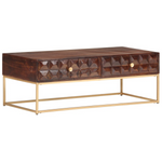 VidaXL Coffee Table 112x50x40 Solid Mango Wood - vidaXL - Home Symphony