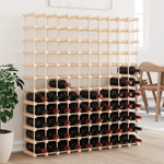 vidaXL vidaXL Wine Rack for 120 Bottles 112.5x23x123.5 cm Solid Wood Pine - Wine Rack