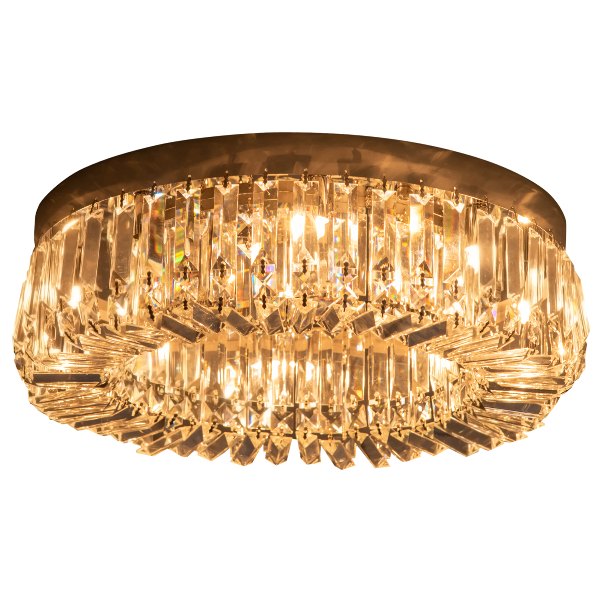 Crystal Ceiling Light 8 Bulbs Beads Home - HOMCOM - Home Symphony
