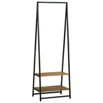 VidaXL Clothes Rack 60 x 45 x 180 cm Solid Acacia Wood Minimalist Frame For Home Organization by vidaXL