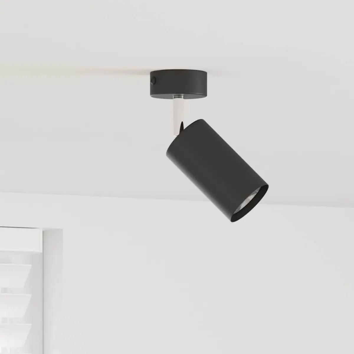 vidaXL vidaXL Ceiling Spotlight with Spotlights Black 6 x 6 x 16 cm Metal - Spotlight