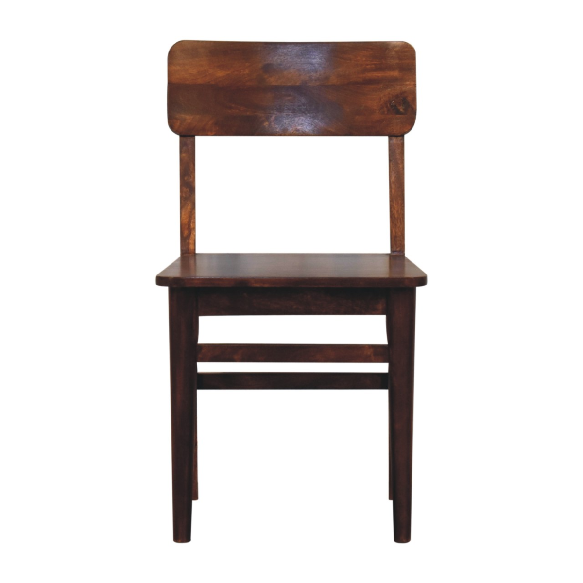 Artisan Mango Wood Dining Chair Dimensions Standard Chestnut Finish For Dining Rooms
