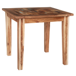 Indian Hub Coastal Small Dining Table Solid Reclaimed Wood for Homes - Dining Table