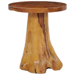 vidaXL VidaXL Coffee Table 40x40 cm Solid Teak Wood Round Top Teak Root Base Living Room Decor - Coffee Table