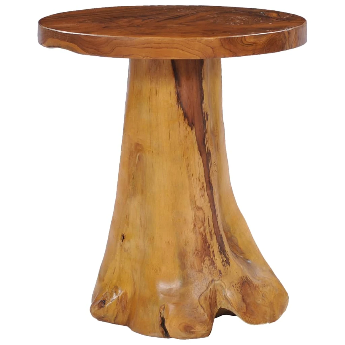 vidaXL VidaXL Coffee Table 40x40 cm Solid Teak Wood Round Top Teak Root Base Living Room Decor - Coffee Table