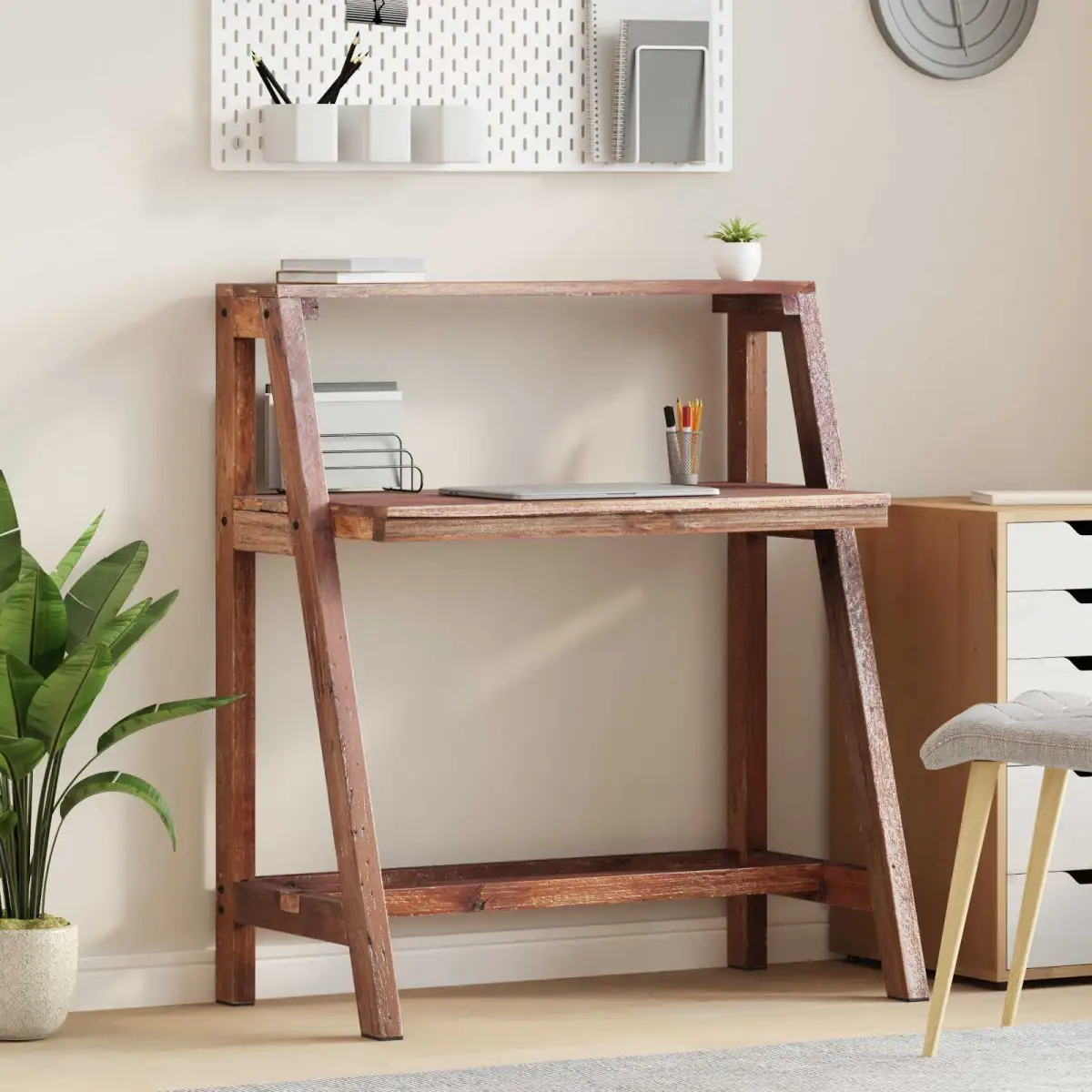 vidaXL vidaXL Desk Brown 90 x 50 x 103 cm Solid Reclaim Wood - Desk