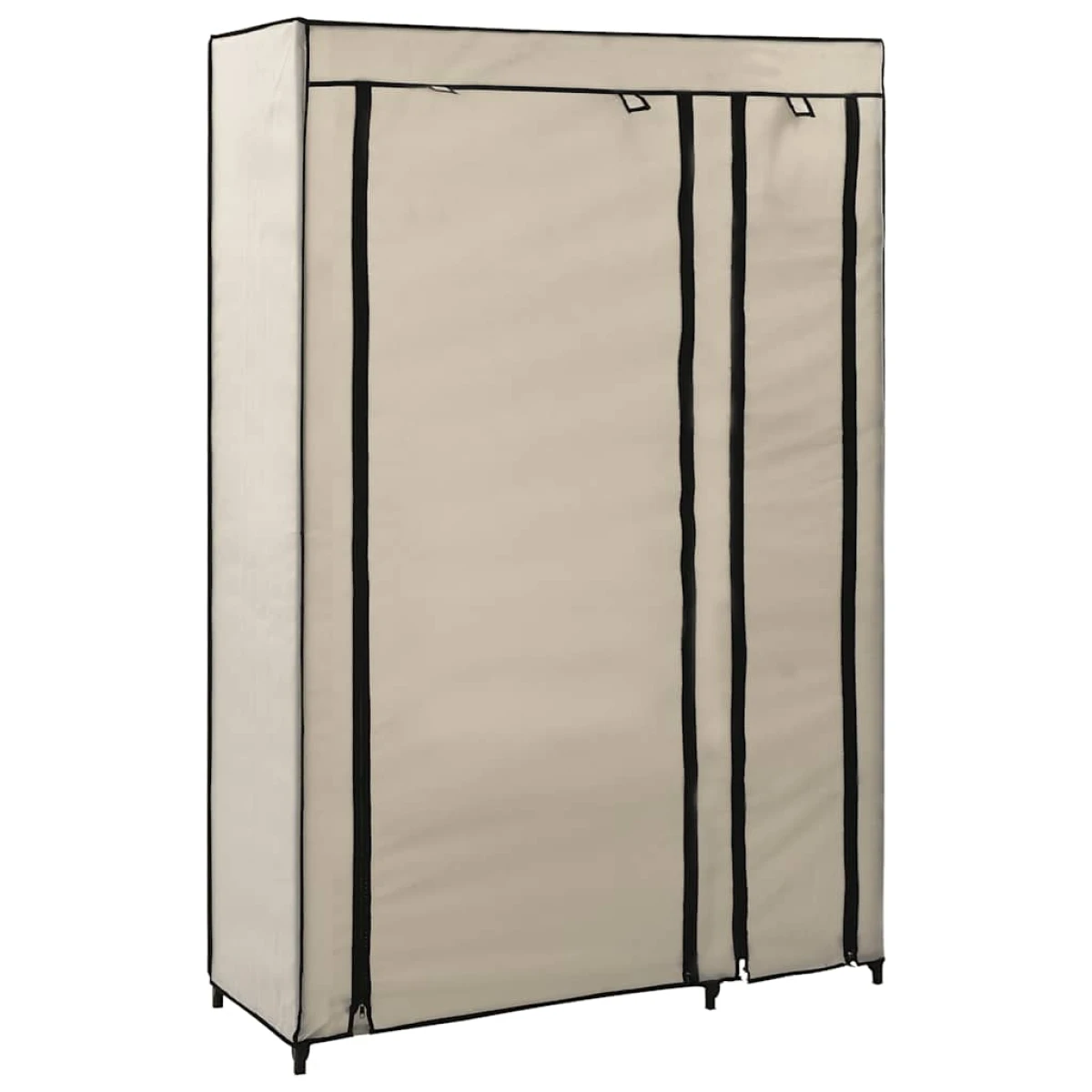 vidaXL vidaXL Folding Wardrobe Cream 110x45x175 cm Fabric - Wardrobe