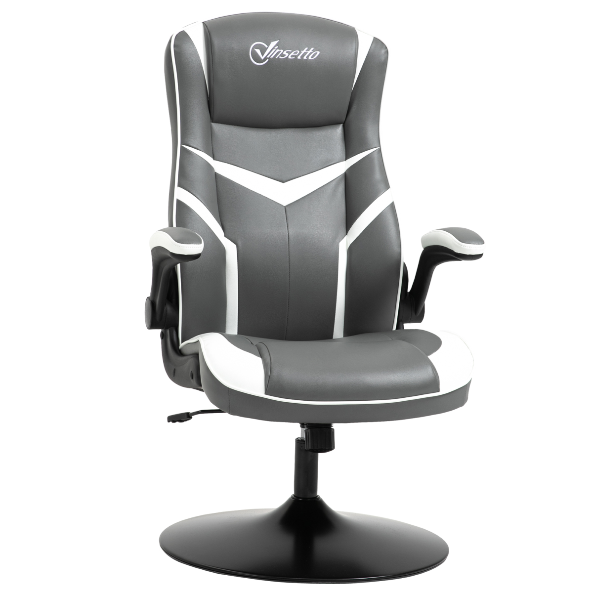 Premium Gaming Chair Height 109-115cm Flip Up Armrests And Swivel Base For Gamers And Home Office - Vinsetto - Home Symphony