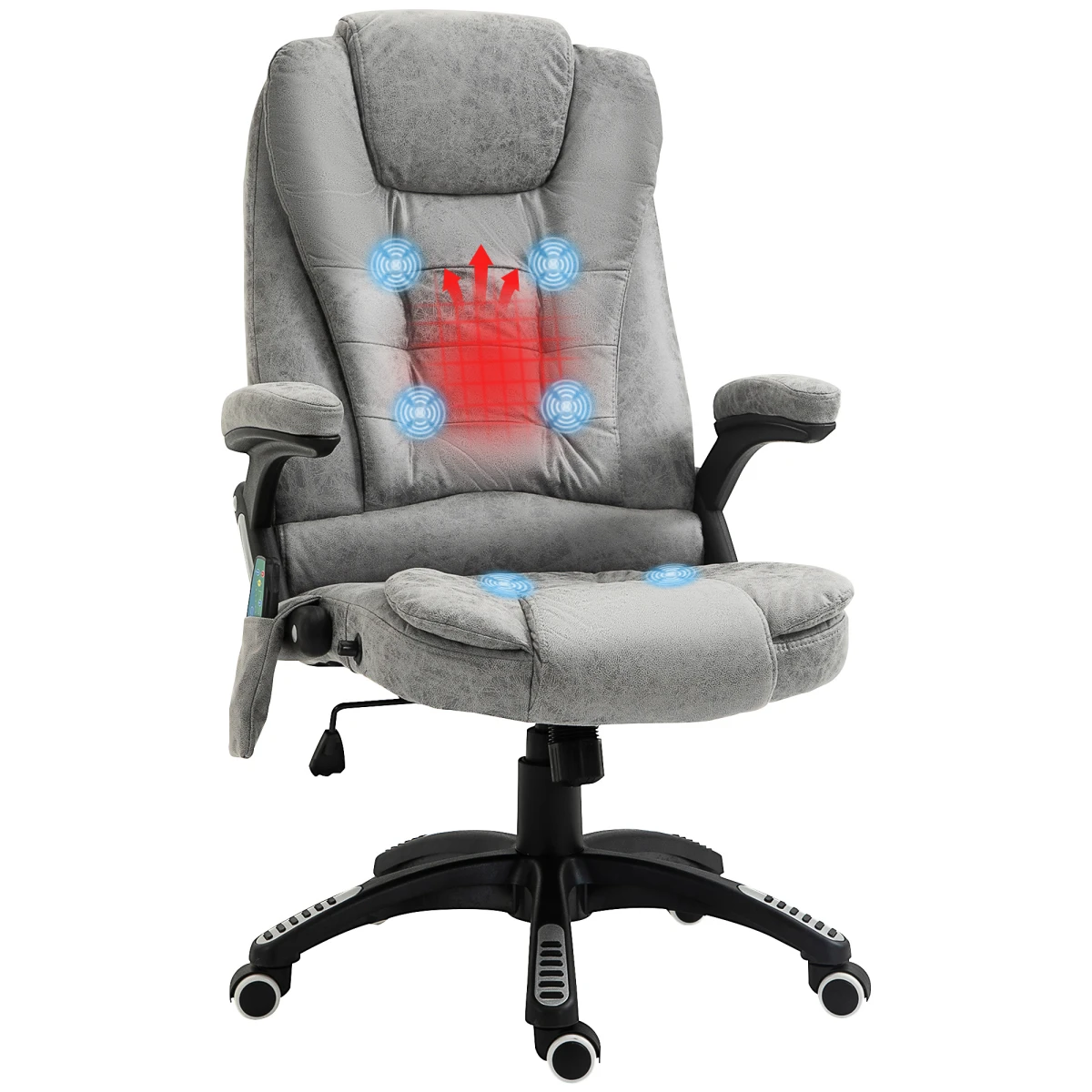 Unbranded Executive Reclining Massage Chair With Heating Six Point Back And Shoulder Massage Headrest For Home Office - Office Chair