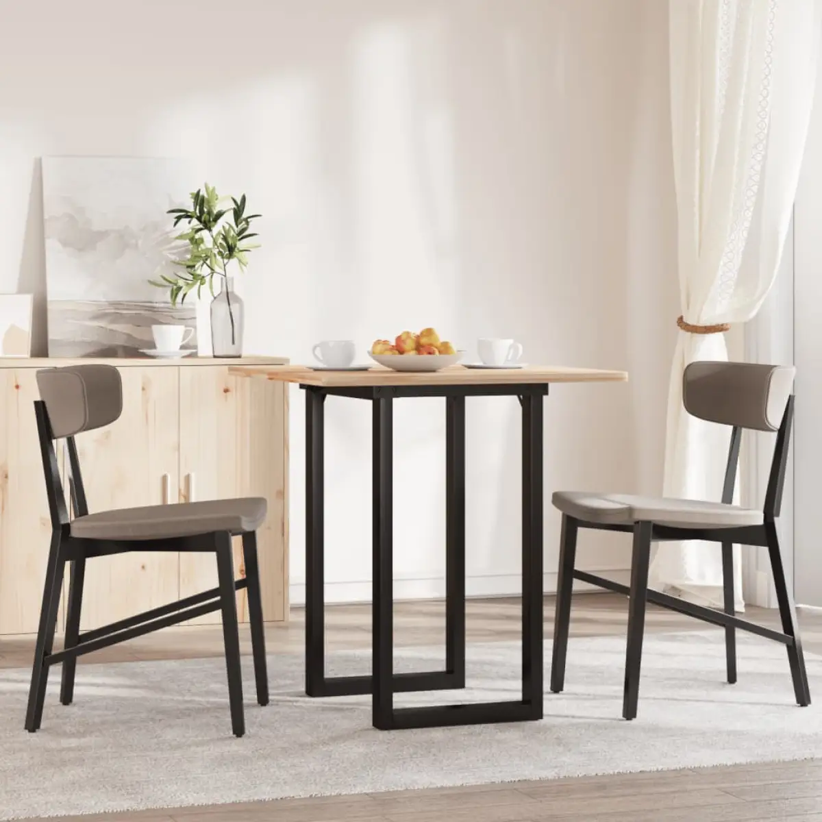 vidaXL vidaXL Dining Table Legs O-Frame 60x40x73 cm Steel - Dining Table