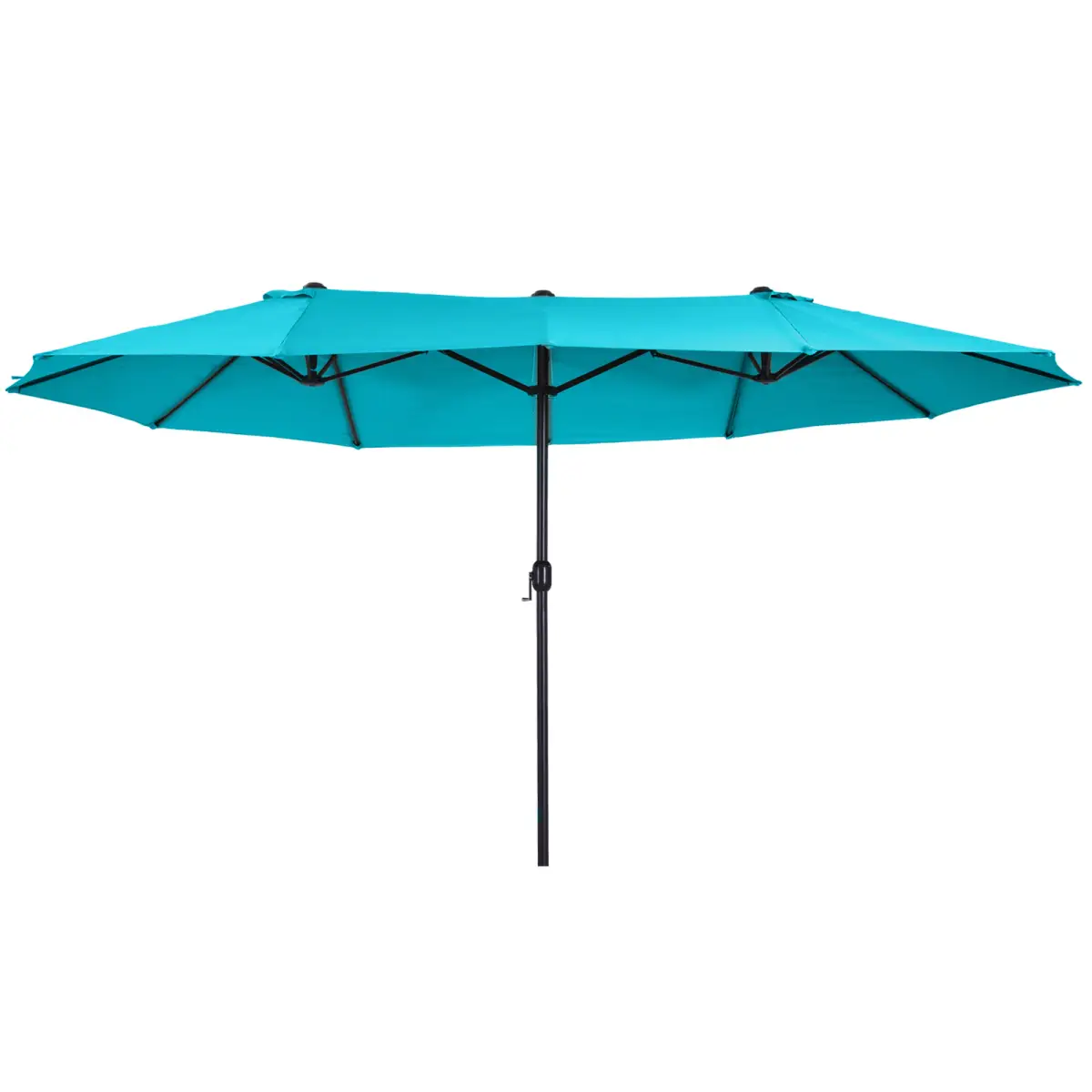 Outsunny Outsunny 4.6M Garden Patio Umbrella Canopy Parasol Sun Shade w/o Base Blue - Parasol