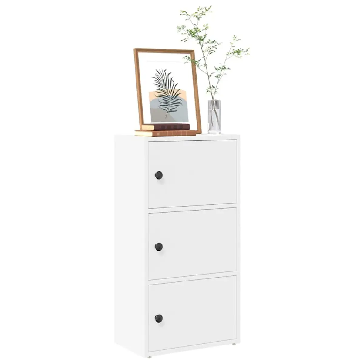 vidaXL vidaXL Bookcase White 40x24x77 cm Engineered Wood - Bookcase